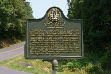 Crow Valley historical marker