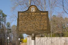 Dallas-Acworth Road historical marker