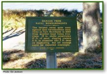 Damage From Naval Bombardments historical marker