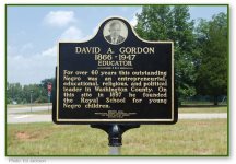 David Gordon historical marker