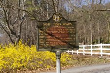Davis' Cross Roads historical marker