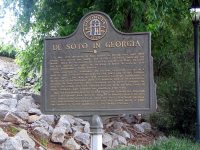 De Soto in Georgia historical marker