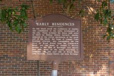 Early Residences historical marker