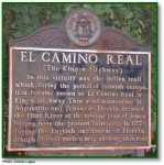 El Camino Real historical marker