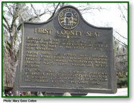 First County Seat historical marker