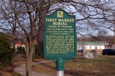 First Marked Burial (Side 2) historical marker