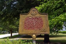 First Presbyterian Church historical marker