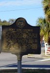 Fort King George historical marker