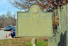 Fort Peach Tree historical marker