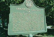 Franklin County historical marker