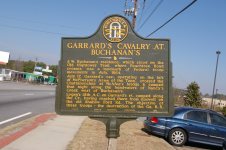 Garrard's Cavalry at Buchanan's historical marker