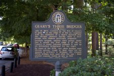 Geary's Three Bridges historical marker