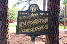 George Claud Adams historical marker