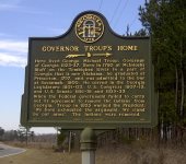 Governor Troup's Home historical marker