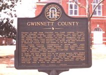 Gwinnett County historical marker