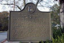He Helped Bring and Keep Fort Benning historical marker