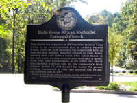 Holly Grove African Methodist Episcopal Church historical marker