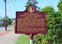 United States vs. Darby Lumber Company historical marker