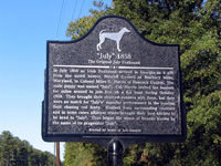 "July" 1858 The Original July Foxhound historical marker