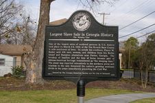 Largest Slave Sale in Georgia History: The Weeping Time historical marker