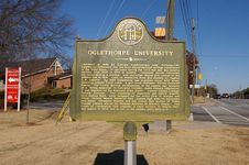Oglethorpe University historical marker