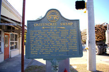 Okefenokee Swamp historical marker