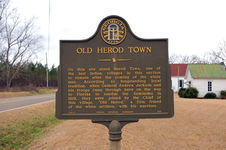 Old Herod Town historical marker