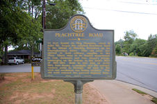 Peachtree Road historical marker