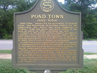 Pond Town historical marker
