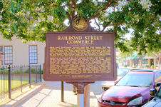 Railroad Street Commerce historical marker