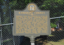 Randolph County historical marker
