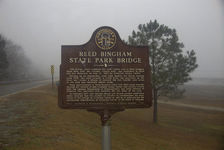 Reed Bingham State Park Bridge historical marker