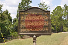 Rev. David Walker Lowe historical marker