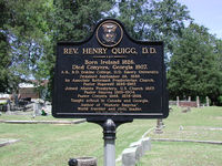 Rev. Henry Quigg, D.D. historical marker