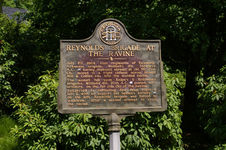 Reynolds' Brigade at the Ravine historical marker