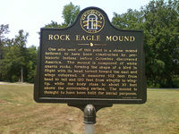Rock Eagle Mound historical marker