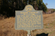 Sardis Church historical marker