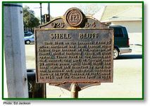 Shell Bluff historical marker