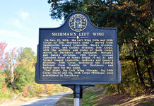 Sherman's Left Wing historical marker