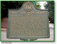 Site: The Pope House historical marker