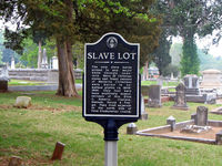 Slave Lot historical marker