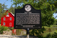 Starr's Mill historical marker
