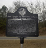 State Teachers and Agricultural College/Hubbard Training School historical marker