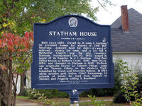 Statham House historical marker