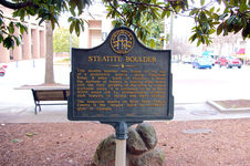 Steatite Boulder historical marker