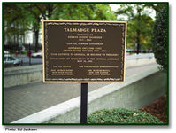Talmadge Plaza historical marker