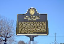 Taylorsville High School historical marker