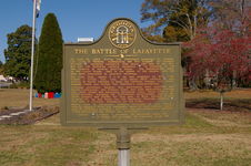 The Battle of Lafayette historical marker