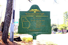 The City of Sandy Springs, Georgia historical marker