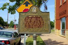The Columbus Guards historical marker